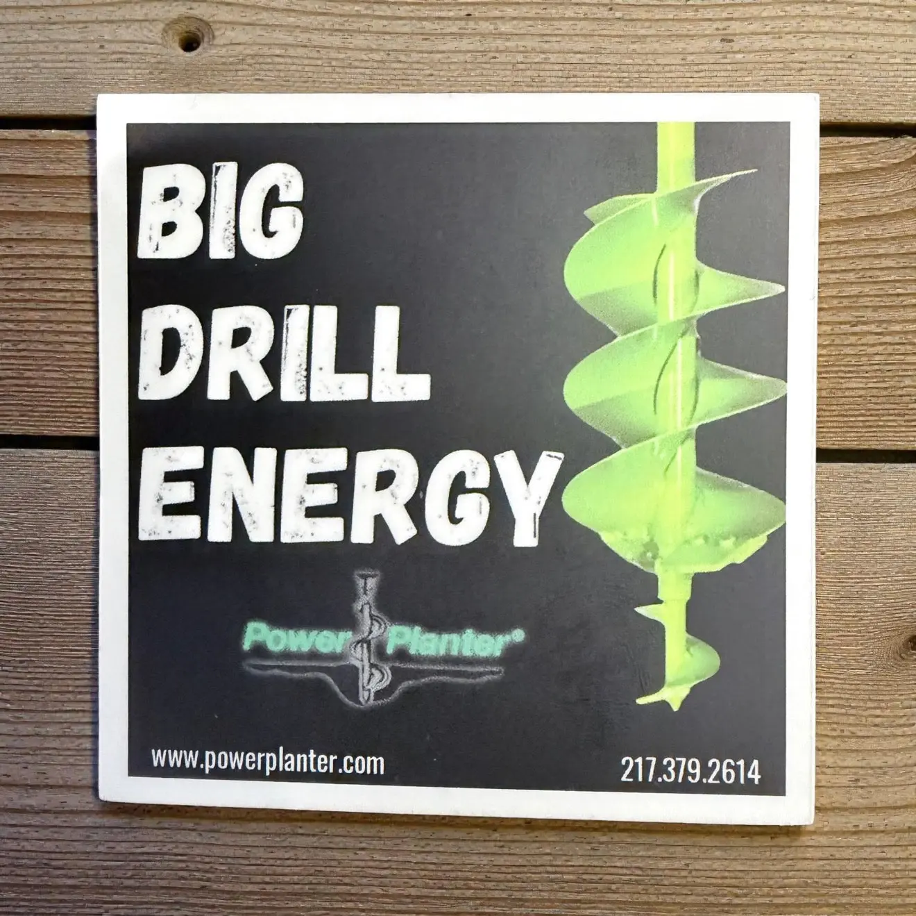 Power Planter Sticker - Big Drill Energy