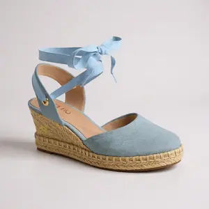 DIDIRAY Women's Espadrille-Style Brazilian Platforms with Sack Soles