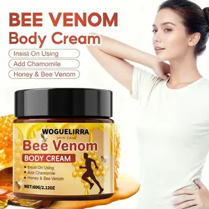 Bee Venom Body Massage Cream, Deep Moisturizing, Non-Greasy, Suitable for Sensitive Skin, Light, Hand, Foot, Leg, Waist