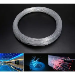 PMMA Plastic End Glow Fiber Optic Cable 1.5mm(0.06in) 50m(164ft)/Roll for Star Sky Ceiling All Kind Led Light Engine Driver Source