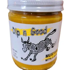 Dip N Good Mustard with a Kick - Bold Flavor for Dipping, Spreading & Basting - Ideal for Deviled Eggs, cheese,Potato Salads & More