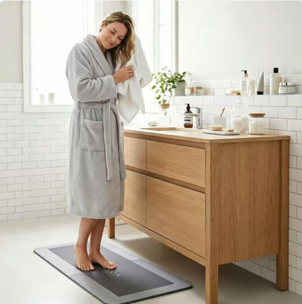 [Popular Choice] Super Absorbent Quick-Dry Bath Mat - Soft, Non-Slip Diatomite Design, Suitable for Showers, Bathtubs, and Doors - Hypoallergenic, the Perfect Home Decor Accessory