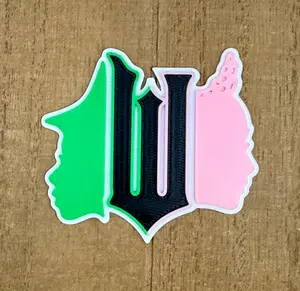 Wicked Elphaba and Glinda Interchangeable Badge Reel