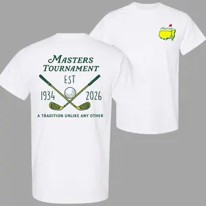 Masters Tournament 2026 T-Shirt EST 1934 - 2026, Augusta National Golf Club Inspired Tee, Premium Golf Sportswear, Classic Championship Style Shirt, Unisex Cotton T-Shirt, Casual Streetwear, Comfortable Everyday Wear, Iconic Golf Lover Gift