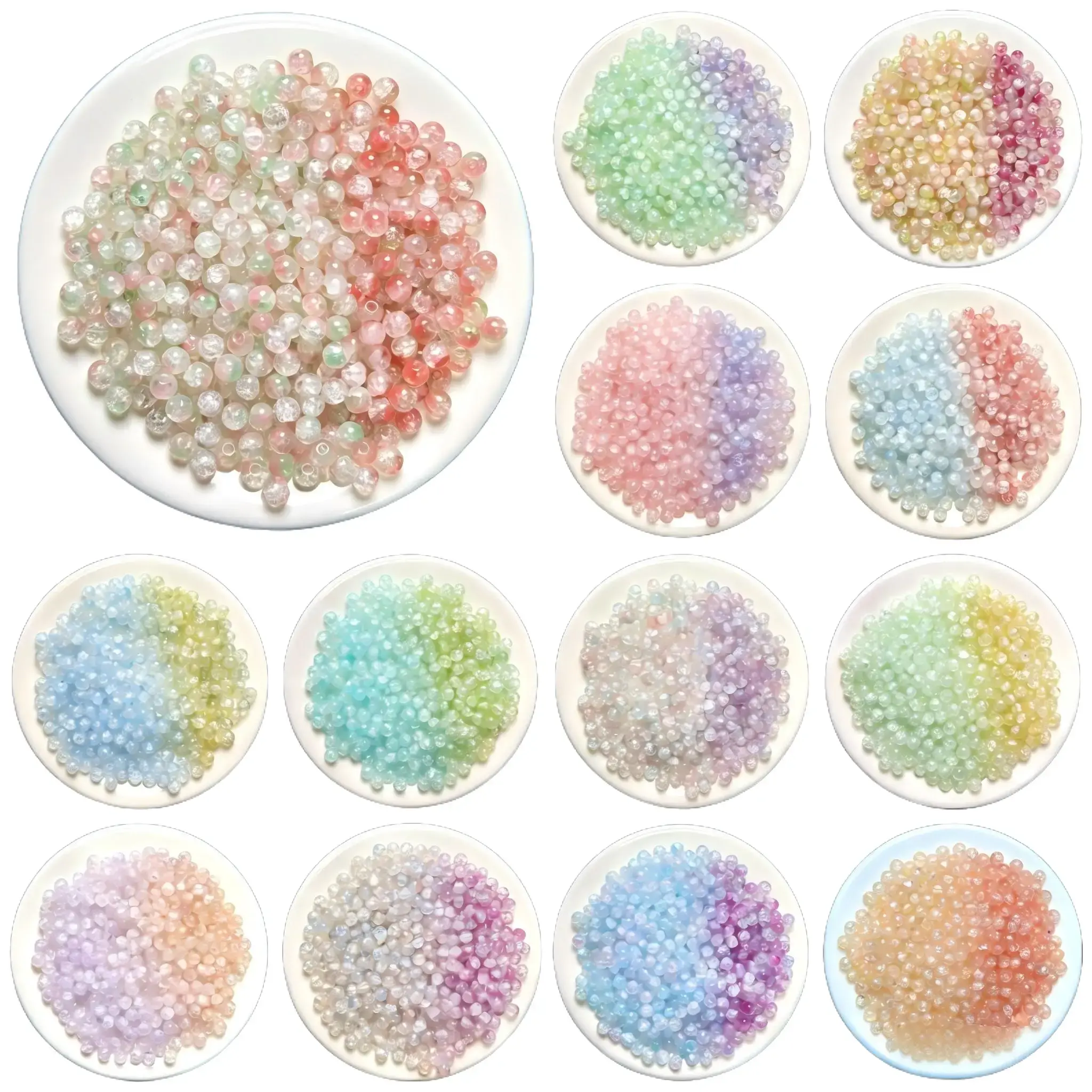 500 shiny 8mm color shifting glass beads sorted into 10 individual colored packs! Complete DIY jewelry set with elastic thread and beading needles. Great for making friendship bracelets, necklaces and earrings, it’s the perfect gift for young girls.