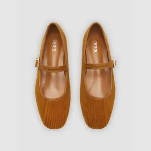 Cider [3 colors, size 6-11] CORDUROY MARY JANE FLATS