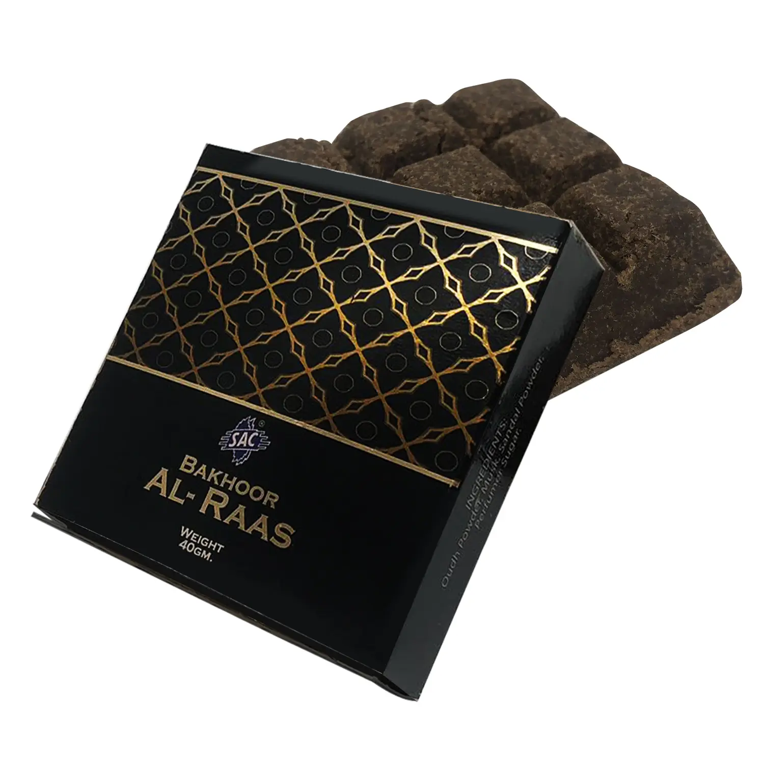High Grade BAKHOOR AL-RAAS Incense Bars Set - Sandalwood Powder, Oud Powder, Musk & Perfumery Sugar Blend, 9 Assorted Scents Square Bricks (40g), Long-Lasting Home Fragrance Aroma