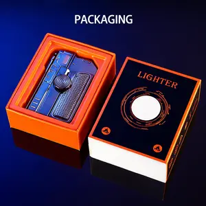 Diy Windproof  Lighter Refillable Rotatable Foldable Lighter For Cooking & Daily Use Windproof lighter Metal Kitchen