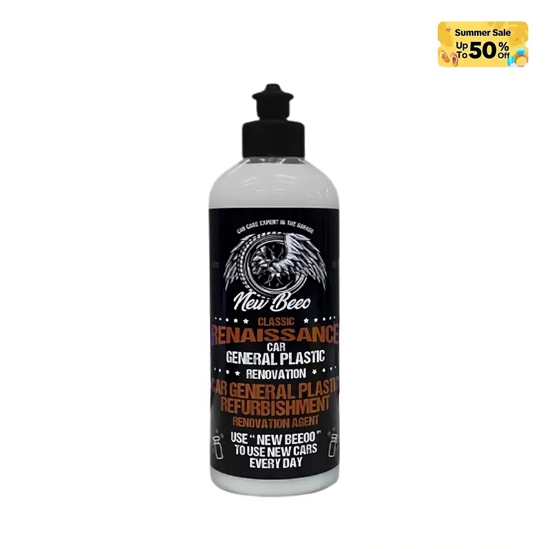 Car plastic polish: a refurbishment agent used to polish plastic parts such as engine compartments, interiors, and rearview mirrors