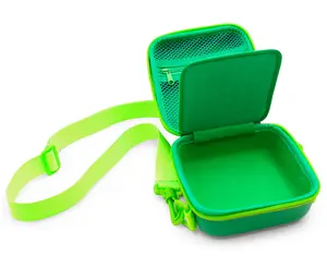 5.25" Hard Shell EVA Travel Case with Adjustable Shoulder Strap - Fits Accessories up to 4.5" x 4.5" x 2" - Compact Organizer with Zipper Accessory Pocket & Padded Interior Divider System