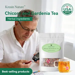 Kreain Nature 13 Chicory and Gardenia Herbal Tea Ready to Eat Convenient | Orange Peel & Chrysanthemum – Cool Relief from Heat| 12 Tea Bags Natural Ingredients Brewed