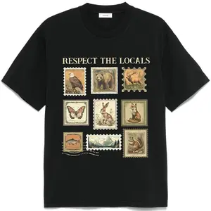 Respect The Local Wildlife Shirt, Animal Lover Tee, Protect National Parks Sweatshirt, Postage Stamp Sweater, Comfort Colors T-Shirt