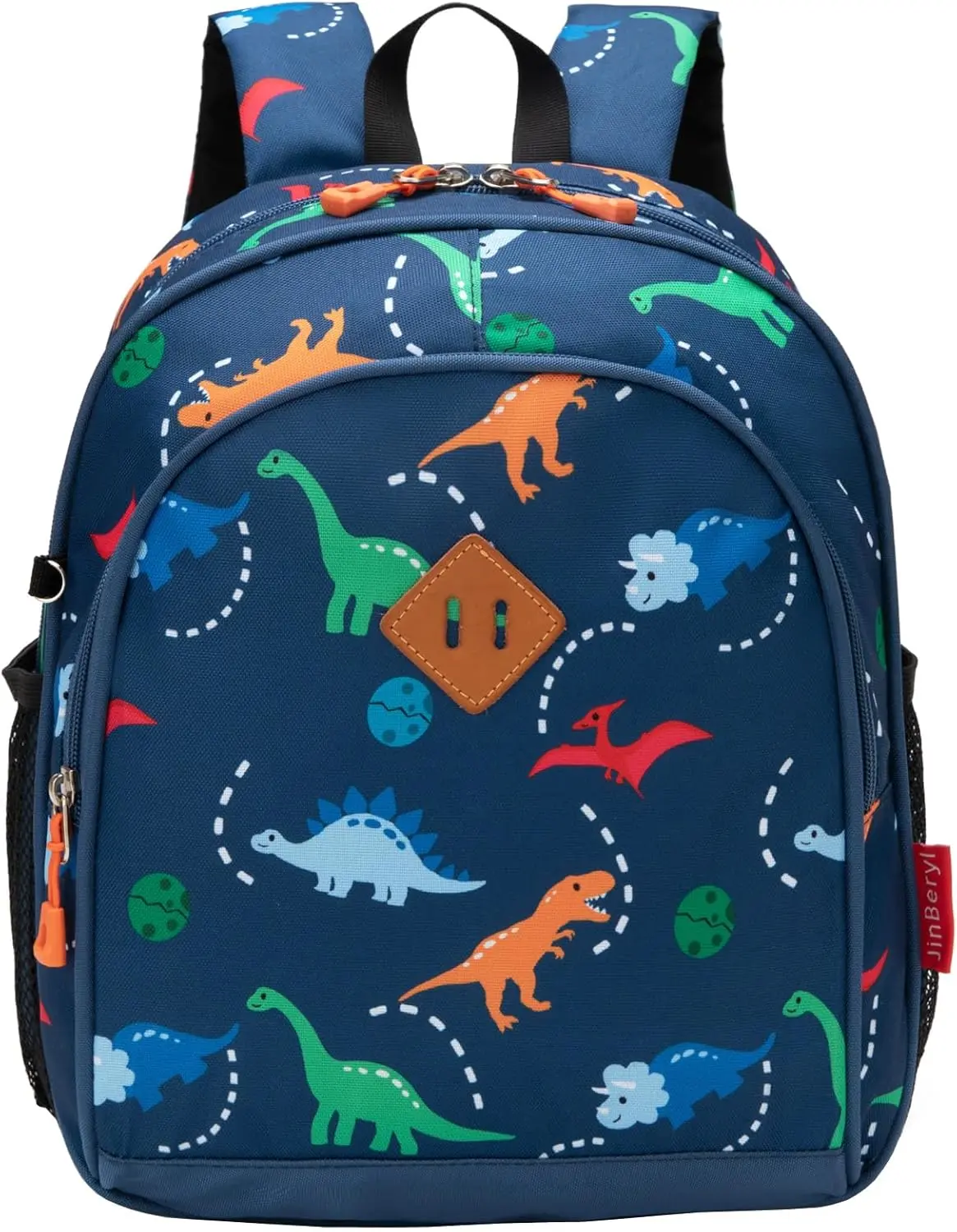 Toddler Backpack for Boys or Girls, Little Kids Backpack for Preschool or Kindergarten (Dinosaur Navy Blue, Mini)