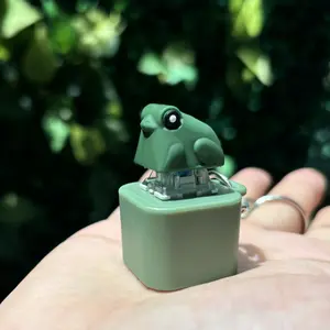 Rechargeable Frog Croaking Keychain - Color Lights + Realistic Sound, Fidget Toy for Focus & Calm, Perfect Gift for Women, Men, Students & Anyone Needing Stress Relief (Christmas/Birthdays)