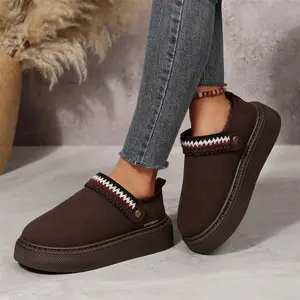 Women's Slippers Fuzzy Cozy Short Ankle Shoes Indoor and Outdoor Mules Furry Warm House Slipper for Women