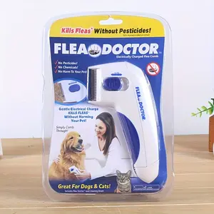 Electric Flea Comb for Cats And Dogs, Dog Comb, Cat Comb Pet Comb, Removes Loose Hair, - Pet Flea Comb Kills Fleas And Eggs, Electronic Lice Removal Beauty Comb Brush, Suitable for Cats, Dogs And Rabbits