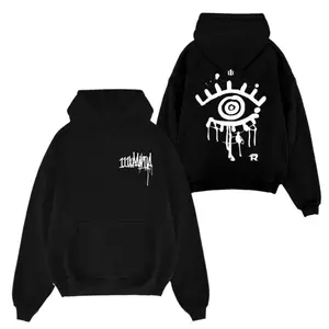 Casual Soft Cotton Pullover Unisex Hoodie 2 Sides Classic Top