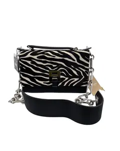 Pre-owned MICHAEL KORS Calf Hair Crossbody Bags Collection Bancroft Flap Shoulder Bag w/ Tags