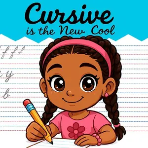 Cursive is the new Cool PINK EDITION Coloring Gift Book Coloring Books