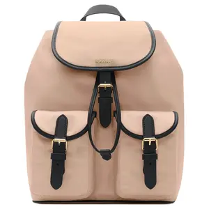 Burberry Classic Logo Nylon Backpack for Women in Rose Beige