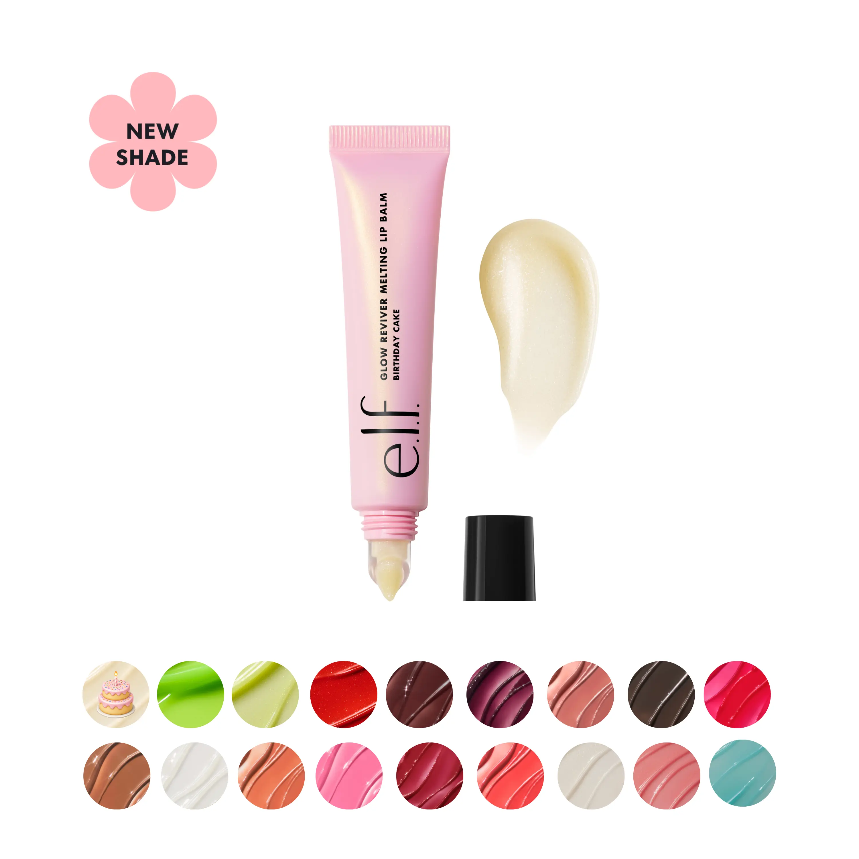e.l.f. Glow Reviver Melting Lip Balm, Hydrating Lip Balm High-Gloss Shine and Buildable Color 15.4mL