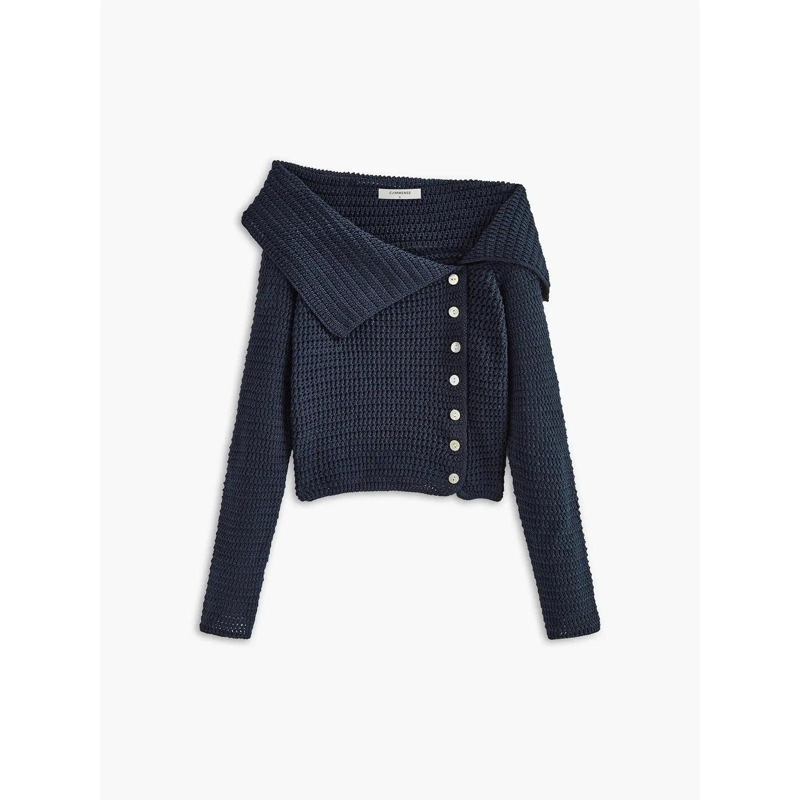 Asymmetrical Breasted Knit Top Asymmetrical Breasted Knit Top