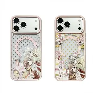 Cute Anime "Kamisama Kiss" Print Pastel Macaron MagSafe 2-in-1 Phone Case, Slim Barely There Feel Anti-Yellowing Premium Textured Cover for iPhone 17/16/15/14/13/12/11 Pro Max/Pro/Plus, 17 Air, XS Max/X/XS & Samsung S26/S25/S24/S23/S22 Series