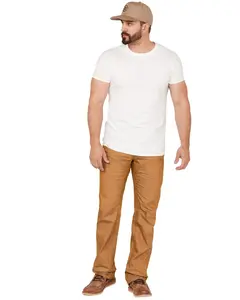 Brothers And Sons Men's Outdoor Utility Khaki Stretch Carpenter Pants - Bassp22p03-Khaki