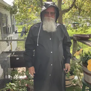 Unisex Eva Waterproof Raincoat, Stylish Long Hooded Rain Jacket, Perfect for Strolls in the Rain, Available in Multiple Sizes