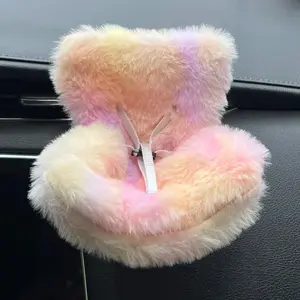 Suitable for LaBB Doll Seats, Cute Plush Car Doll Seat Cushion, Cute Doll Car Air Vent Decoration, Car Interior Decoration Accessories for Women & Girls