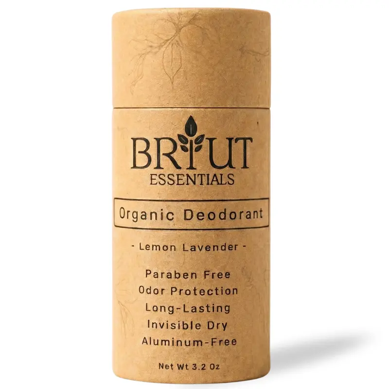 Briut Essentials Natural Organic Deodorant for Sensitive Skin | Aluminum-Free, 24-Hour Odor Protection, Gentle Botanical Care