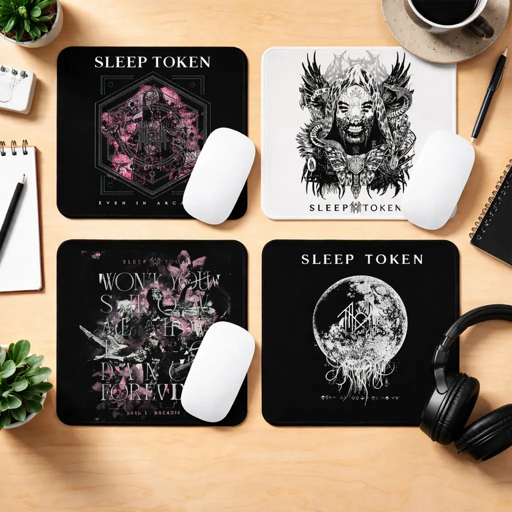 Sleep Token Mouse Pad 9x7 inch - Sleep Token Gaming Mouse Pad,  Desk Mats, Aesthetic Gaming Mousepad, Christmas Birthday Gift Idea, Anime Game Mats, Gaming Mousepad