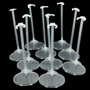 10pcs Transparent Stand Support for Dolls Mini Display Holder Gift Organiser