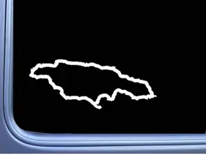 Jamaica Sticker OS 290 8" Decal cure country flag Jamaican