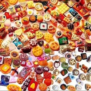 100 Mixed Resin Charms, Diy With Charms, Various Candy Cake Fruit Designs, DIY Crafts Hair Accessories Phone Case Decor, Multi-Functional Indoor Outdoor Use