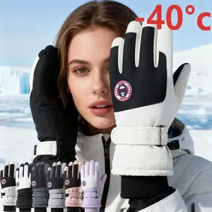 Waterproof and hot touch screen for winter gloves, windproof and warm gloves for outdoor sports, suitable for cold weather, running, cycling, sports, hiking, skiingRAIMENTRY