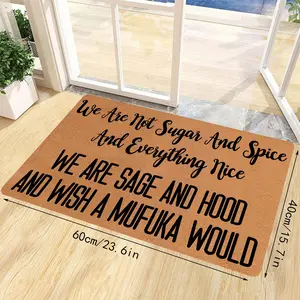 Funny Letter Pattern Doormat, Non-slip Soft Floor Mat, Decorative Carpet for Home Living Room Bedroom Kitchen Entrance, Home Decor, Home Decorative Rug