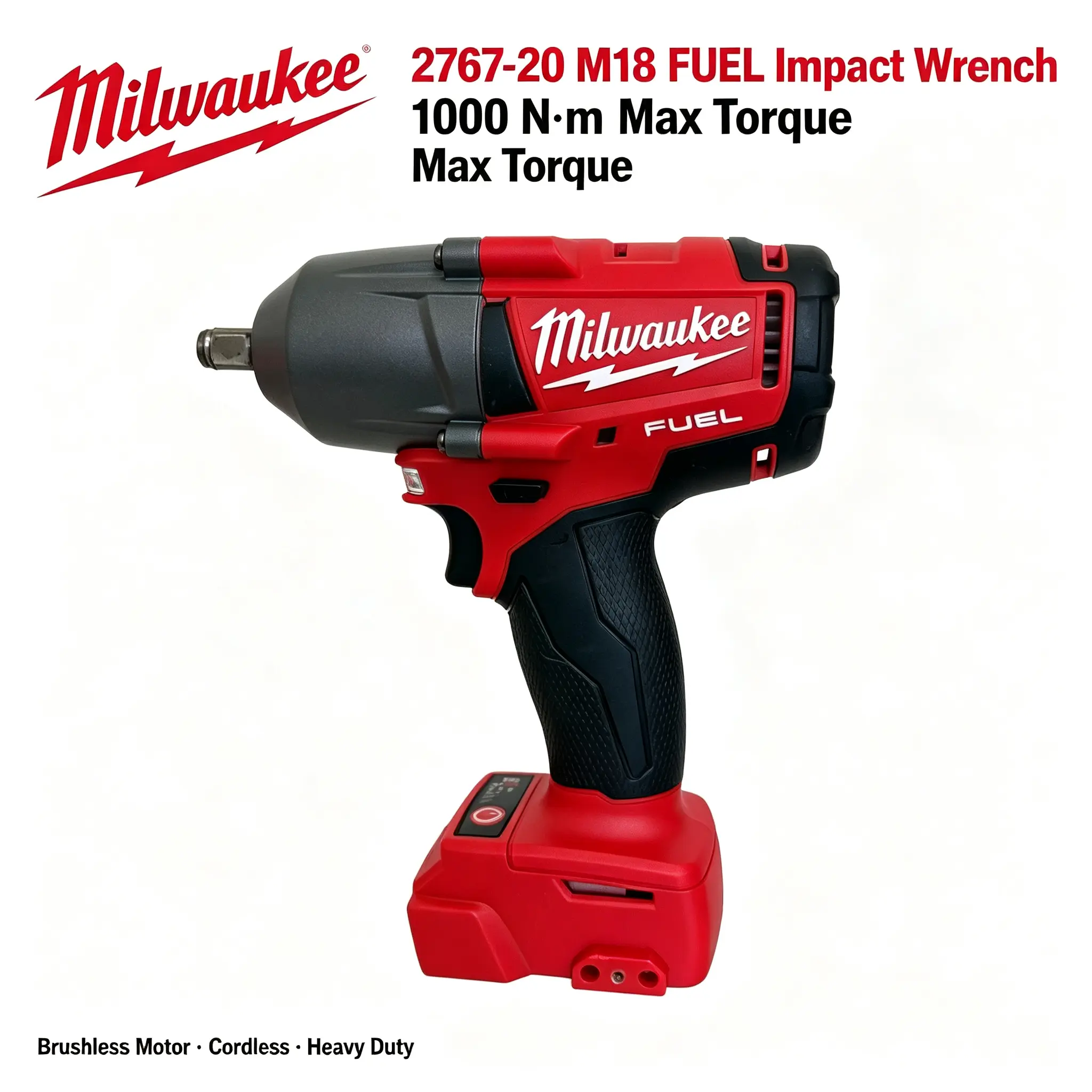 Milwaukee 2767-20 Cordless Electric Impact Wrench, Power Tool for Heavy-Duty Fastening Tasks