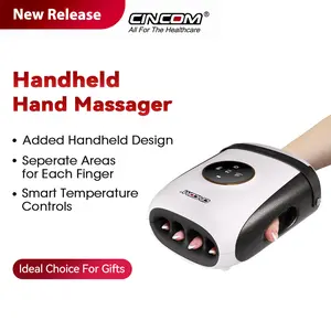 [Handheld Model] CINCOM New Handheld Hand massager,Five-finger Design,Portable and Cordless,Intuitive Touchscreen,Best Gifts for Loved Ones