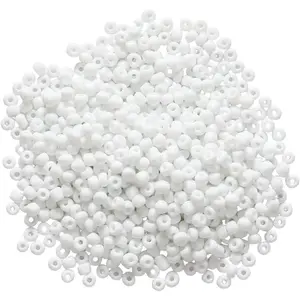 1000 count 4mm White Durable Bulk Pony Beads, White Plastic Barrel Bead Pony Beads, Crafts  Making for Bracelets, Necklaces, Key Chain