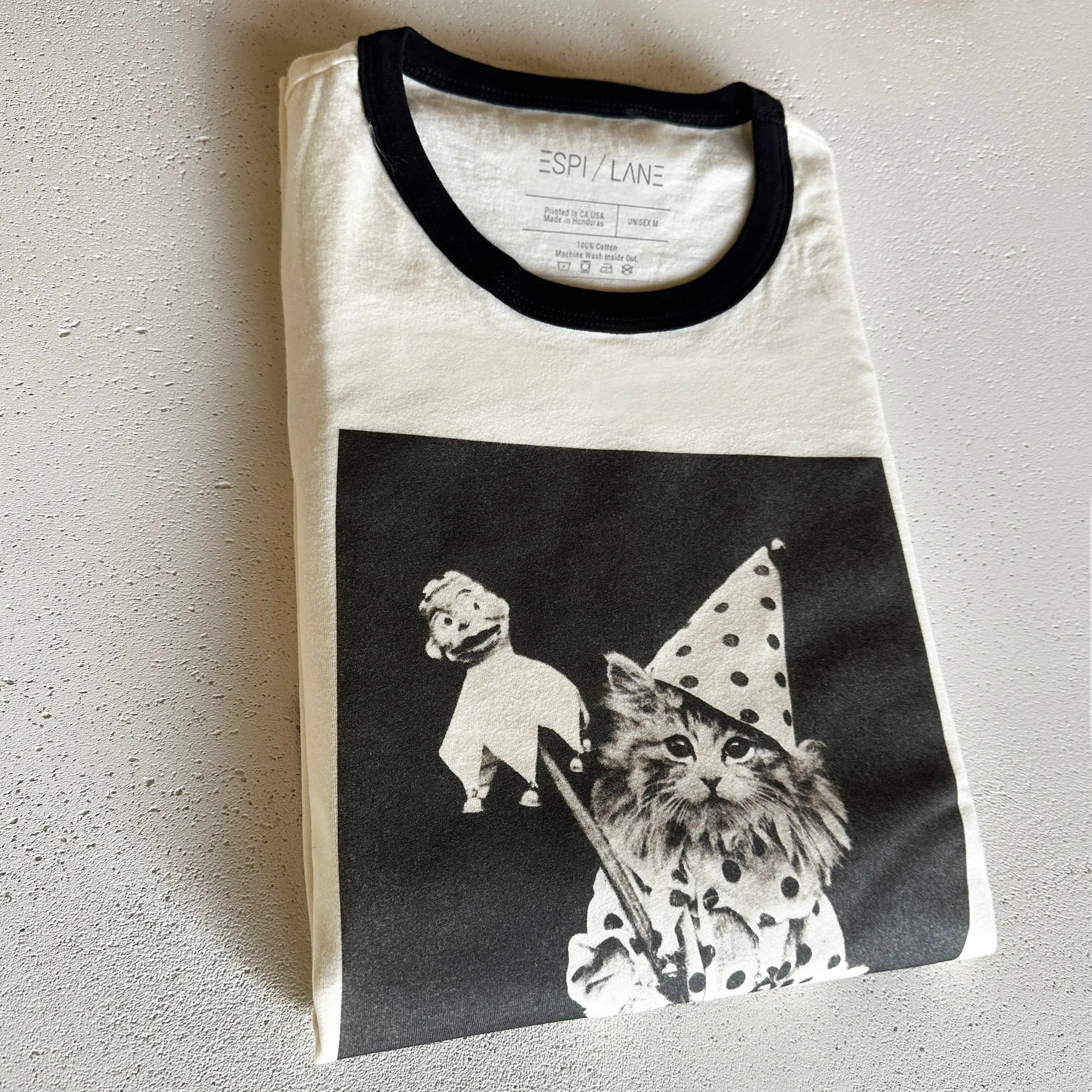 Cat Court Jester Graphic T-Shirt - Short Sleeve, Graphic Design, Casual Style, Ideal for Everyday Wear