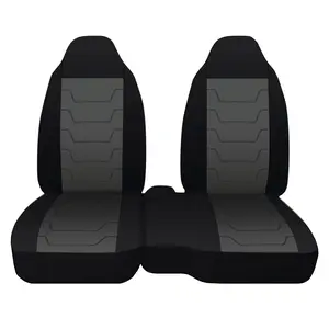 Trunk Car Seat Covers Custom for 1998-2012 Ford Ranger 60/40 Highback Upgrade Breathable and Comfortable Material Durable Truck Pickup Seat Protectors Black and Deep Grey