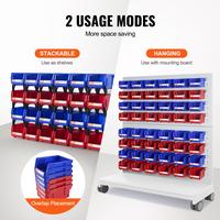 24-Pack Hanging/Stackable Bins - 5'' x 4'' x 3''