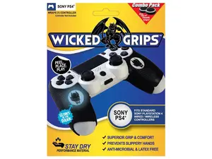 Wicked-Grips™ PS4 / High Performance Controller Grips for Sony PlayStation 4 - Retail Thumb Grips Combo (Controller NOT Included)
