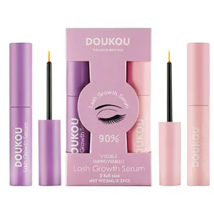 2PC Lashes Serum for Eyelash Eyebrow Growth, Gentle Natural Vegan Enhancing Treatment Nourishing Conditioning Formula, Longer Thicker Fuller Natural Eyelashes Eyebrow, Sérum De Pestañas Crecimiento, Eyelash Conditioner and Growth Booster, 5ml x 2