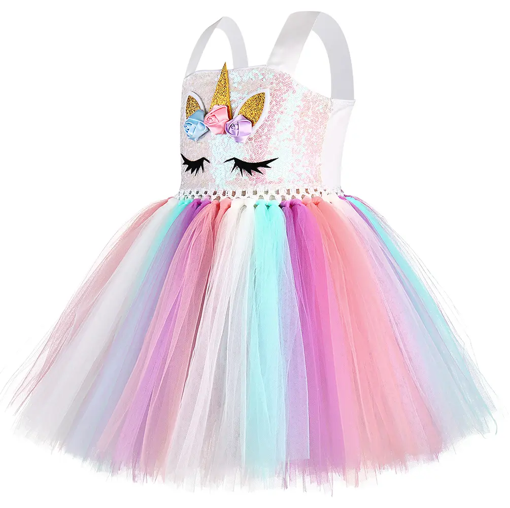 Girls Princess Dress Birthday Parties Summer Special Occasions Princess Dress for Girls, Party Attire