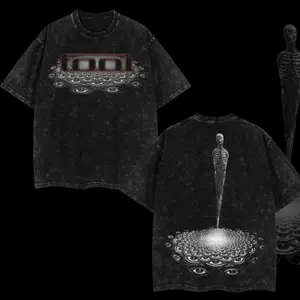 [$$$ROCKLIFE] Tool Band ‘Convex Spectre’ Retro Unisex Acid Washed Sweatshirts – Tool Band 2025 Tour Merch, Metal Rock Band Heavyweight Cotton Washed Shirt, Oversized Vintage Tee, Dark-Aesthetic Merch for Rock Fans