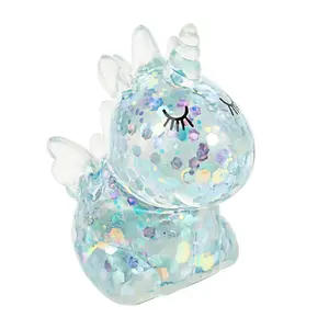 1/2 pack of glitter giant unicorn squeeze toy, a popular stress-relieving plush toy, perfect as a surprising sensory gift for both children and adults