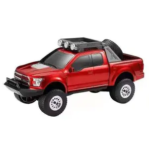 Kik_Monster Truck Design Portable Wireless Bluetooth Speaker with LED Light for iPhone, Cell Phone, Universal Devices WS589 (Red) Audio Card Compact Micro Radio Rechargeable Sd Stereo