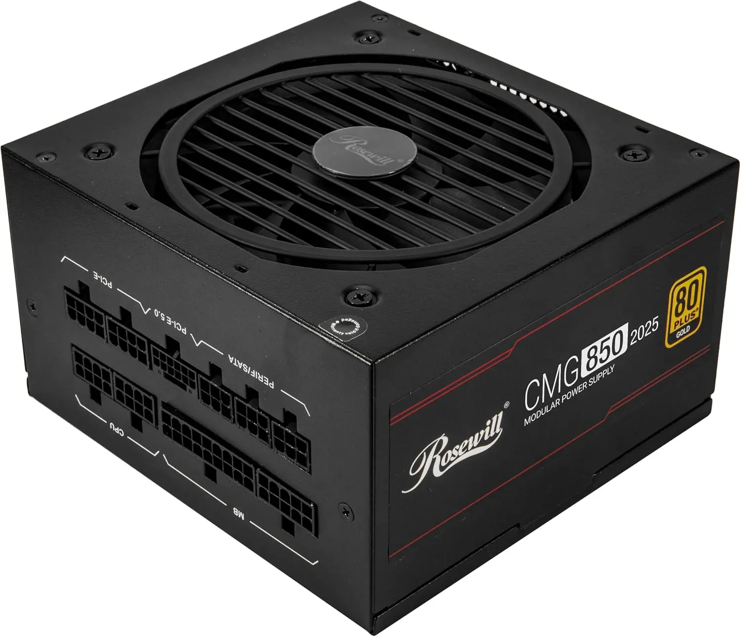 CMG5 850W, ATX 3.0 & 3.1 Compatible, 80+ Gold Full Modular Power Supply, PCIe 5.0 600W 12V-2x6 Connector, 100% Japanese Electrolytic Capacitor, Eco Silent Mode, 120mm FDB Fans - CMG850G5